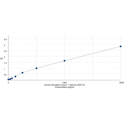 Graph showing standard OD data for Human Elongation Factor 1 Gamma (EEF1G) 