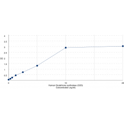 Graph showing standard OD data for Human Glutathione synthetase (GSS) 