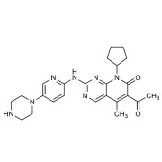 Chemical structure of Palbociclib.