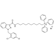 Chemical structure of Mito-lonidamine.
