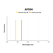 Fluorescence emission spectra of AF594.