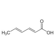 Chemical structure of unconjugated Sorbic Acid.