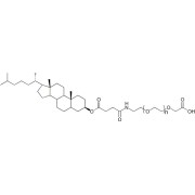 Chemical structure of Cholesterol-PEG-COOH.