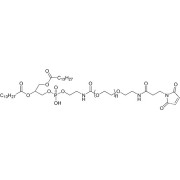 Chemical structure of DMPE-PEG-Mal.