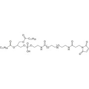 Chemical structure of DLPE-PEG-Mal.