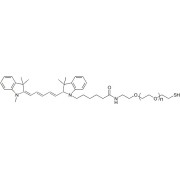 Chemical structure of Cy5-PEG-SH.