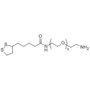 Chemical structure of LA-PEG-NH2.