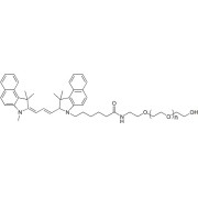 Chemical structure of Cy3.5-PEG-OH.