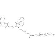 Chemical structure of Cy3.5-PEG-SH.
