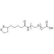 Chemical structure of LA-PEG-COOH.
