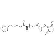 Chemical structure of LA-PEG-NHS.