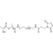 Chemical structure of PLGA(30K)-PEG-Mal.