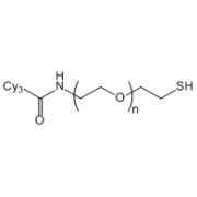 Chemical structure of Cy3-PEG-SH.
