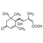 Chemical strucutre of (+)-Abscisic Acid.