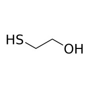 Chemical structure of beta Mercaptoethanol.