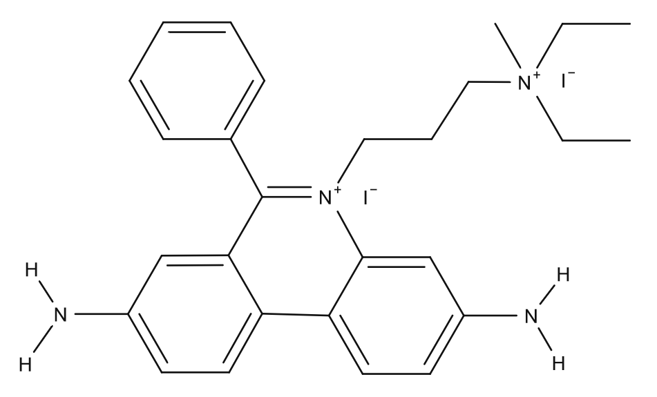 Structural formula of Propidium iodide